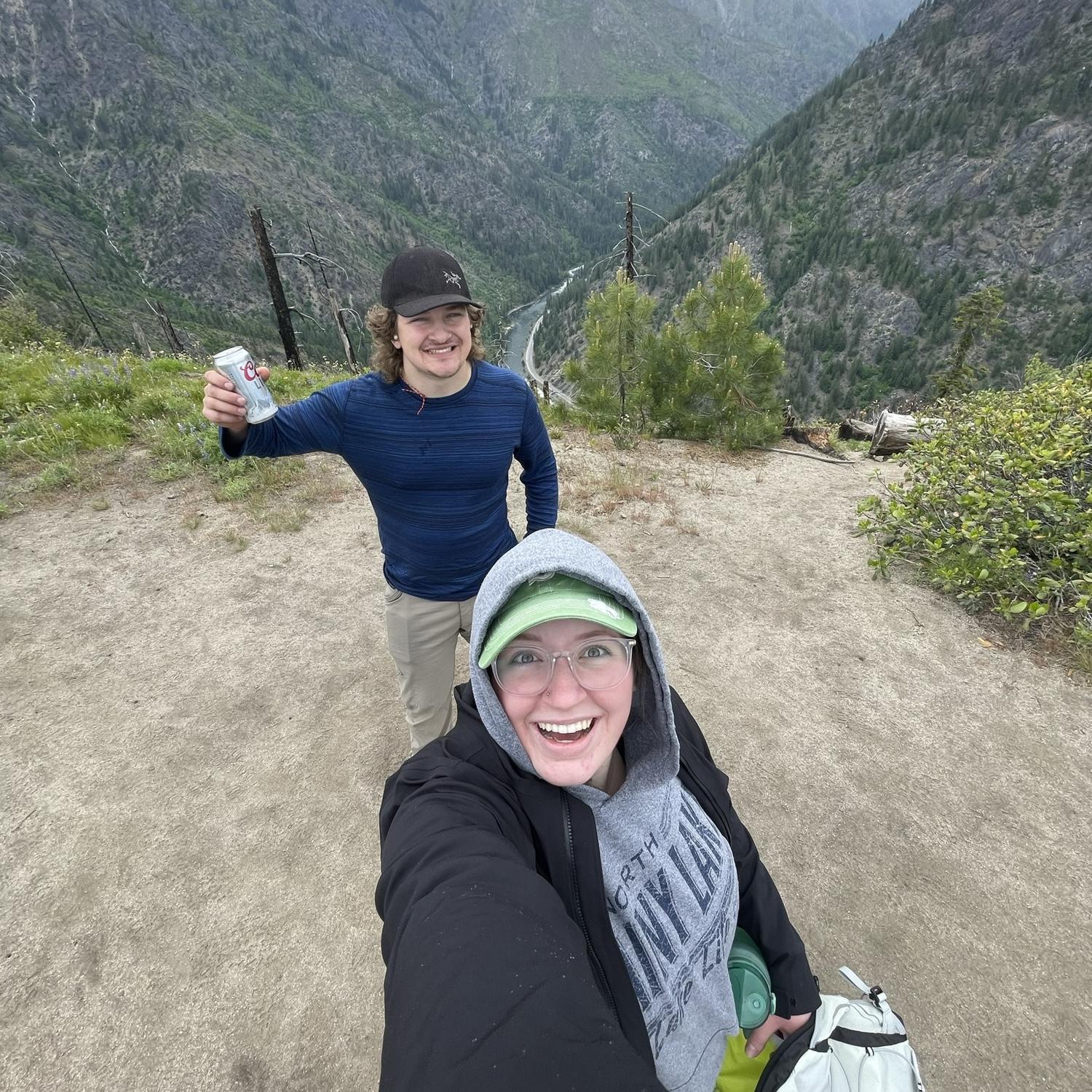 It wouldn't be a true hike if we didn't bring celebratory Coors Light.