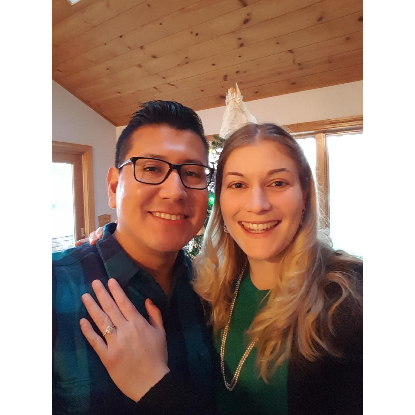 We are engaged! 12/24/17
