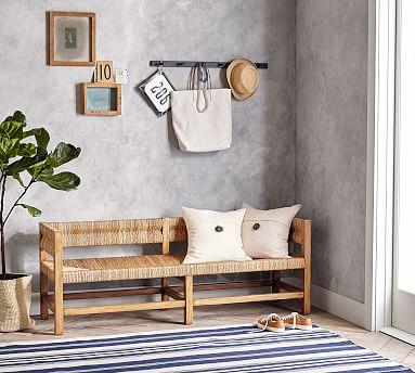 Malibu Woven Bench, Honey