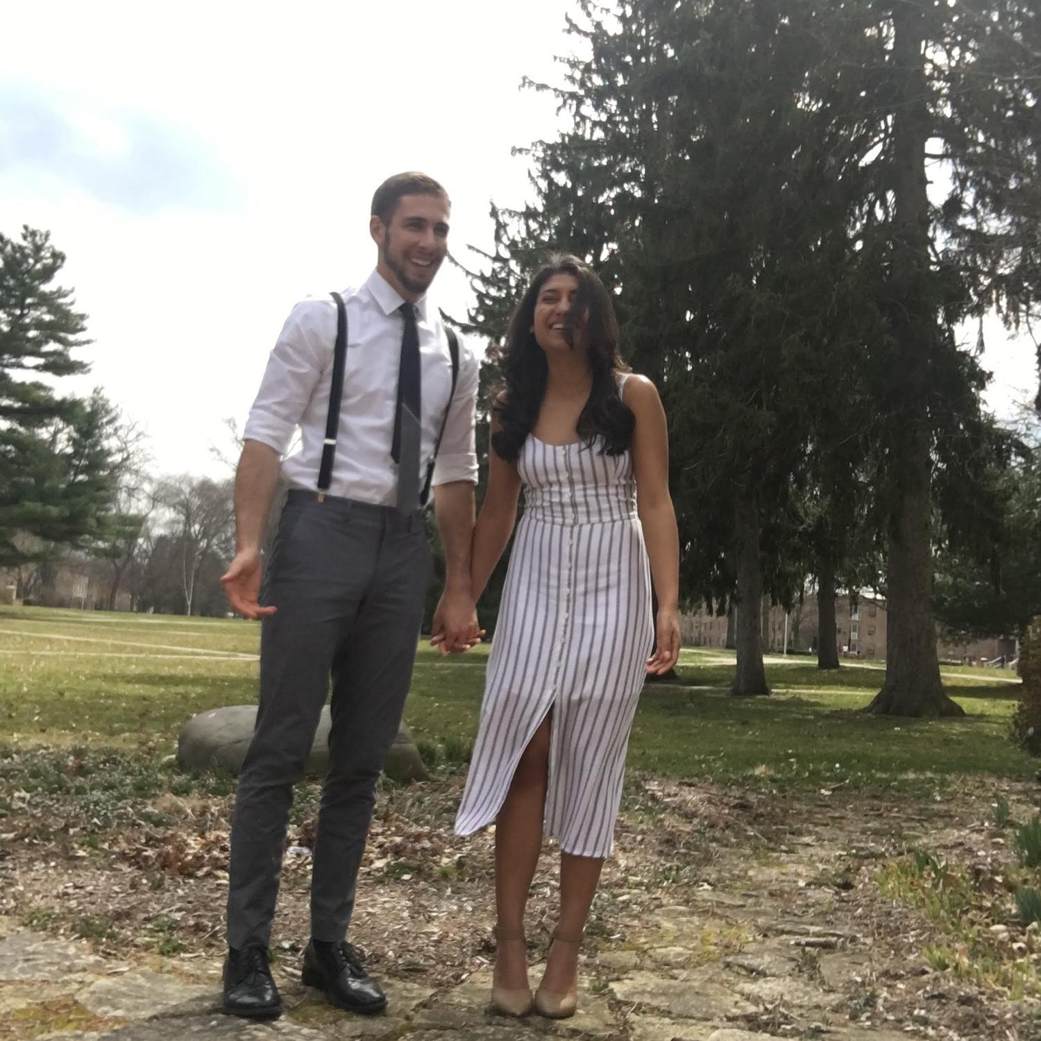 Attempting to take nice pictures to send to our families!