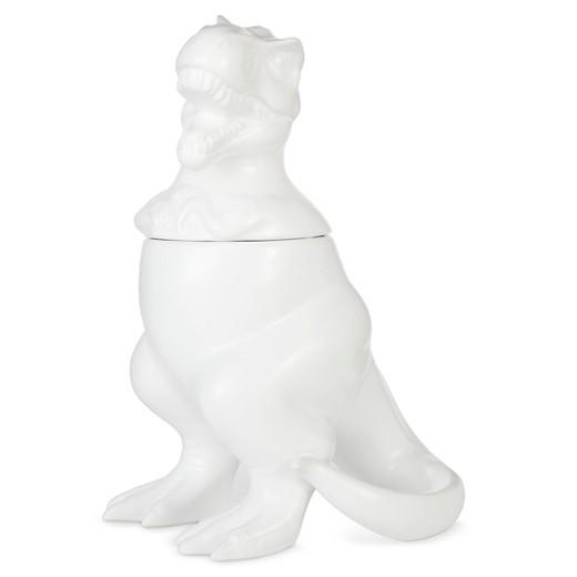 T-Rex Cookie Jar Stoneware Matte White - Threshold™