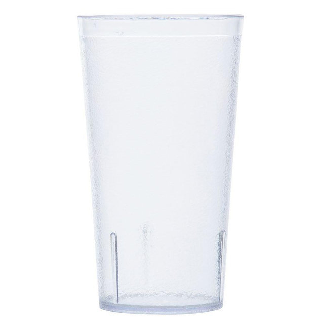 G.E.T. Unbreakable Stackable Restaurant Plastic Tumbler/Cup (Set of 12) 16 Ounce Clear | for Restaurants and Home, Dishwasher Safe, BPA Free
