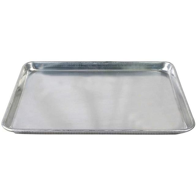 Tiger Chef Full Size 18 x 26 inch Aluminum Sheet Pan Commercial Bakery Equipment Cake Pans NSF Approved 19 Gauge 6 Pack