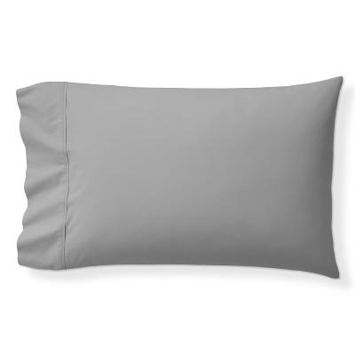Signature Percale Organic 400TC Sheeting, Case Pair, Standard, Gray