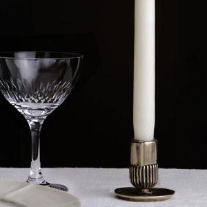 RW GUILD Shabbat Candleholder - White Bronze