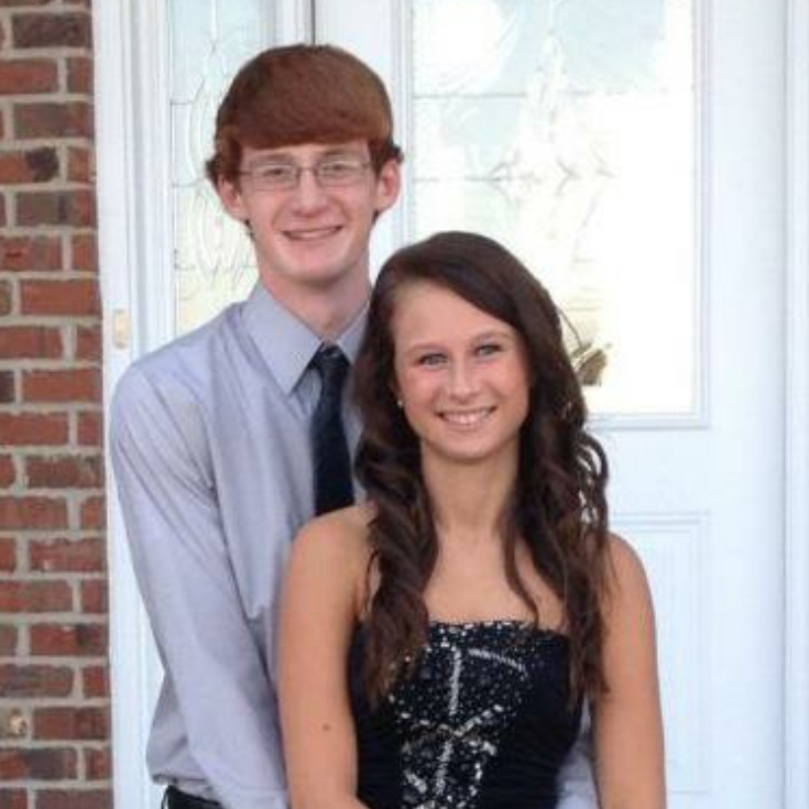 Our first high school dance together.