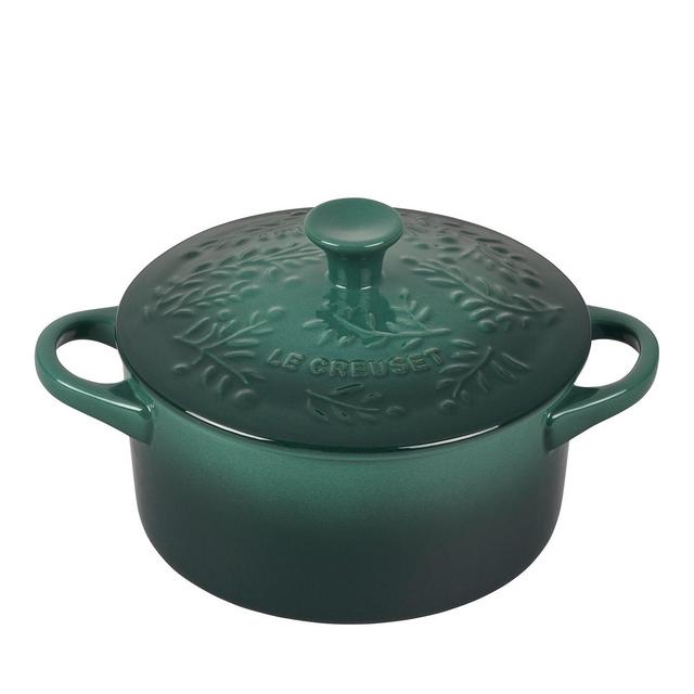 Le Creuset 24 Oz Olive Branch Stoneware Mini Cocotte