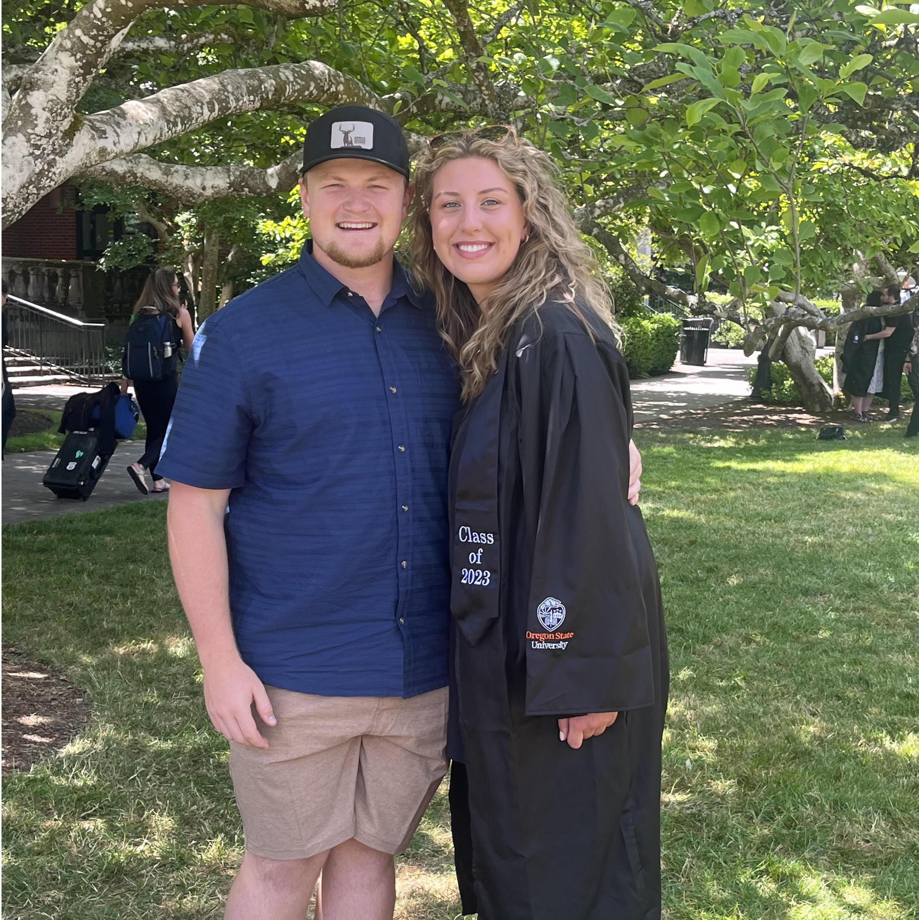 In June 2023, both of us graduated from Oregon State University.