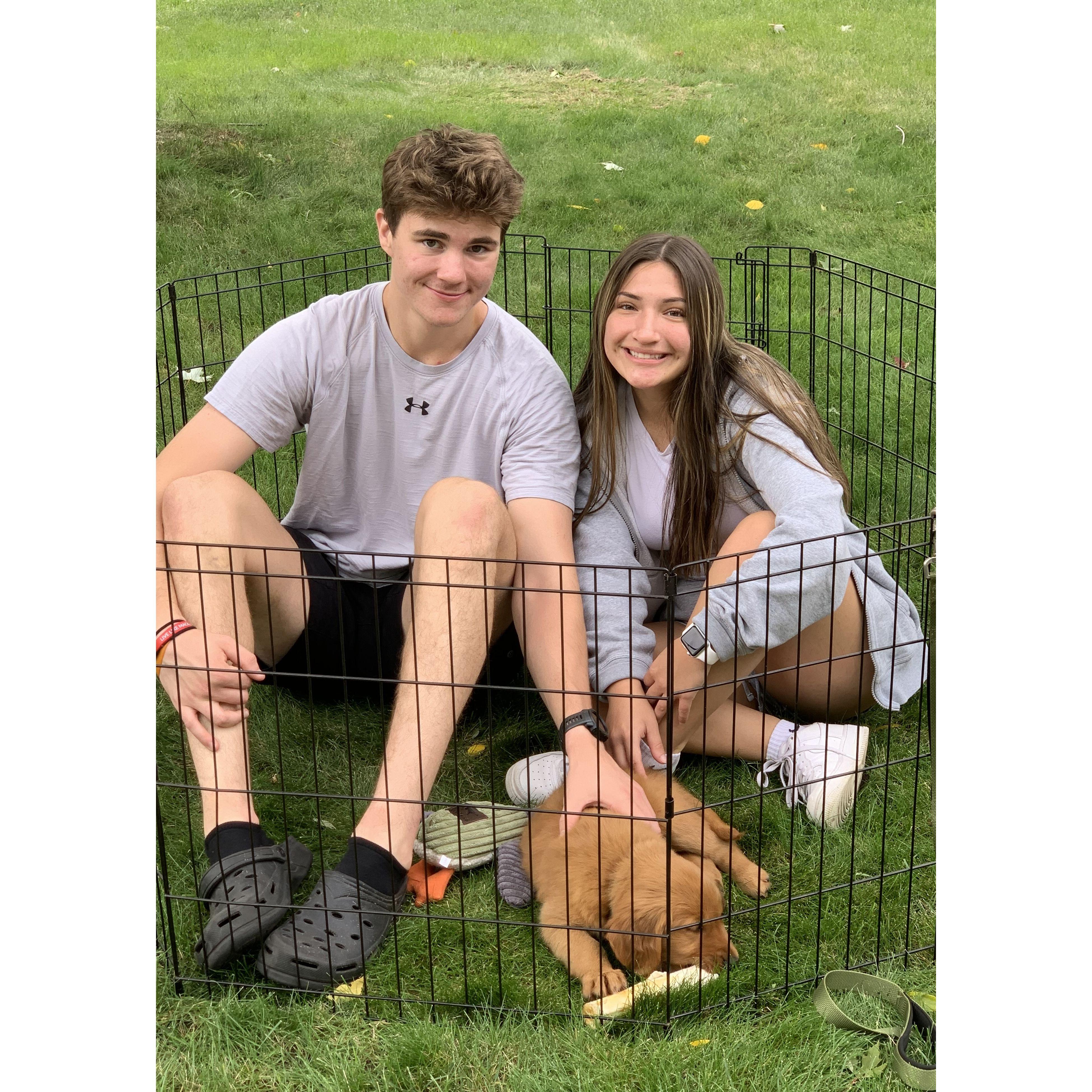 Our first ever photo together