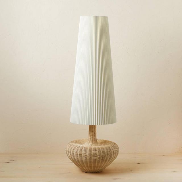 Rattan Floor Lamp (Includes Light Bulb)Brown - Opalhouse™ designed with Jungalow™