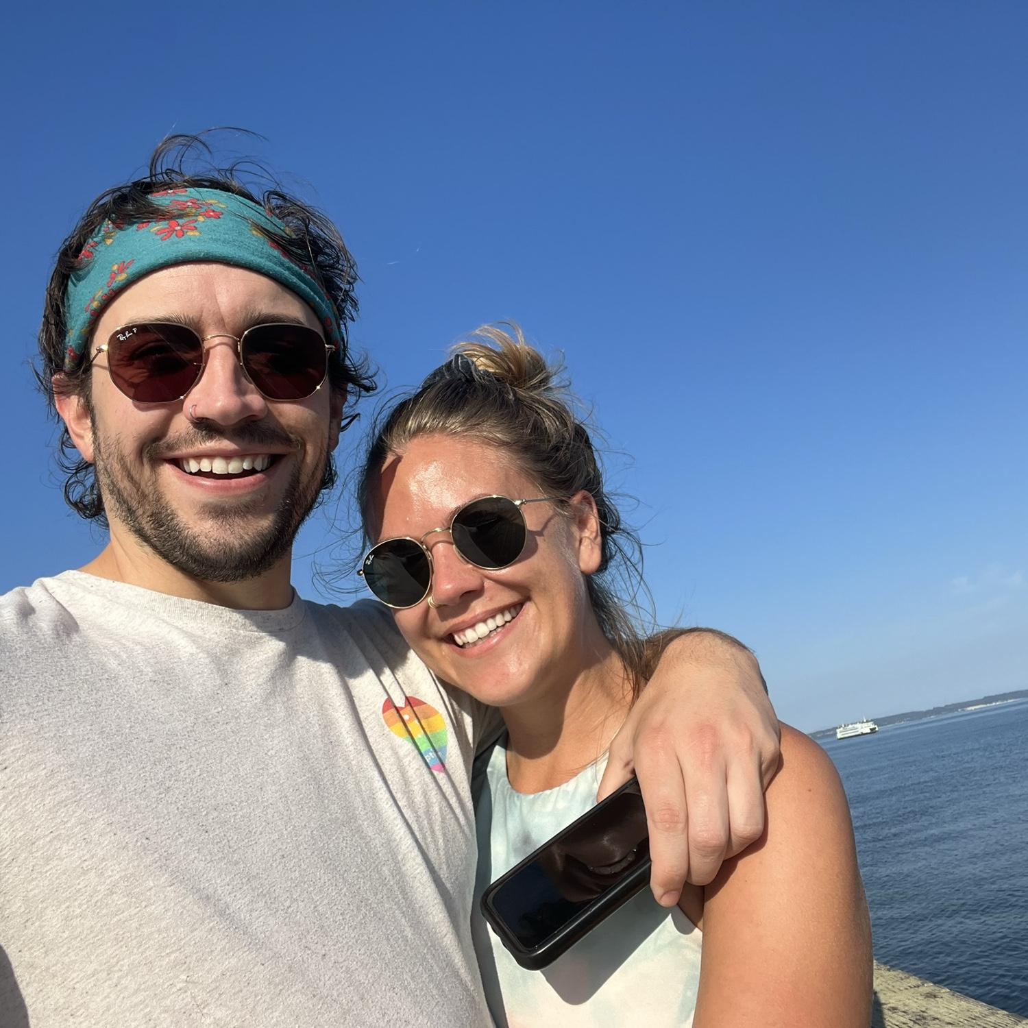 En route to the Hoh Rainforest. Yah, it's pronounced hoe. So you could say we have Hohs in different area codes. Luda!