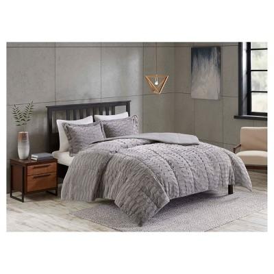Vermont Long Faux Fur Bedding Set