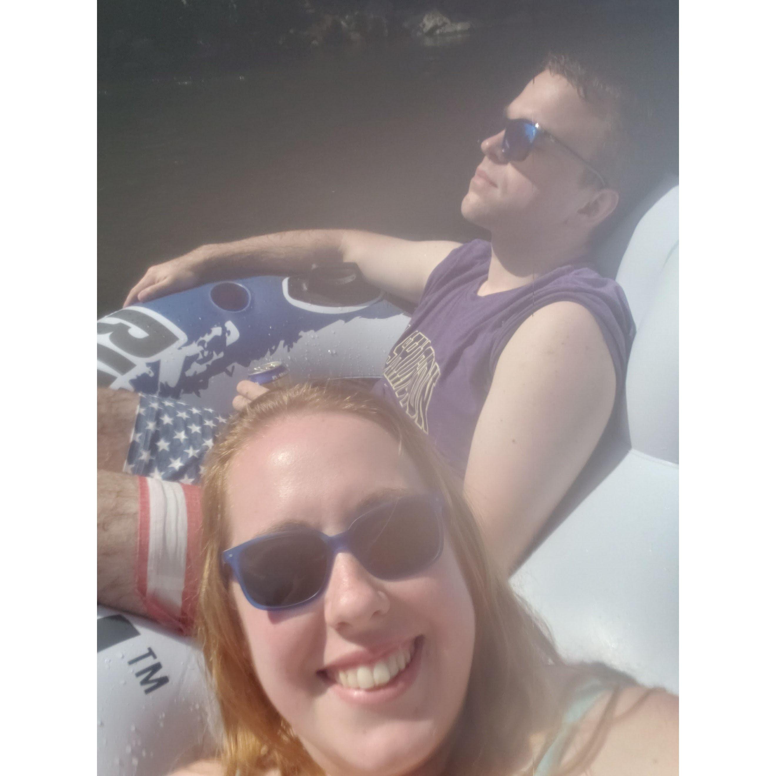Summer 2019 floating down the Snoqualmie river