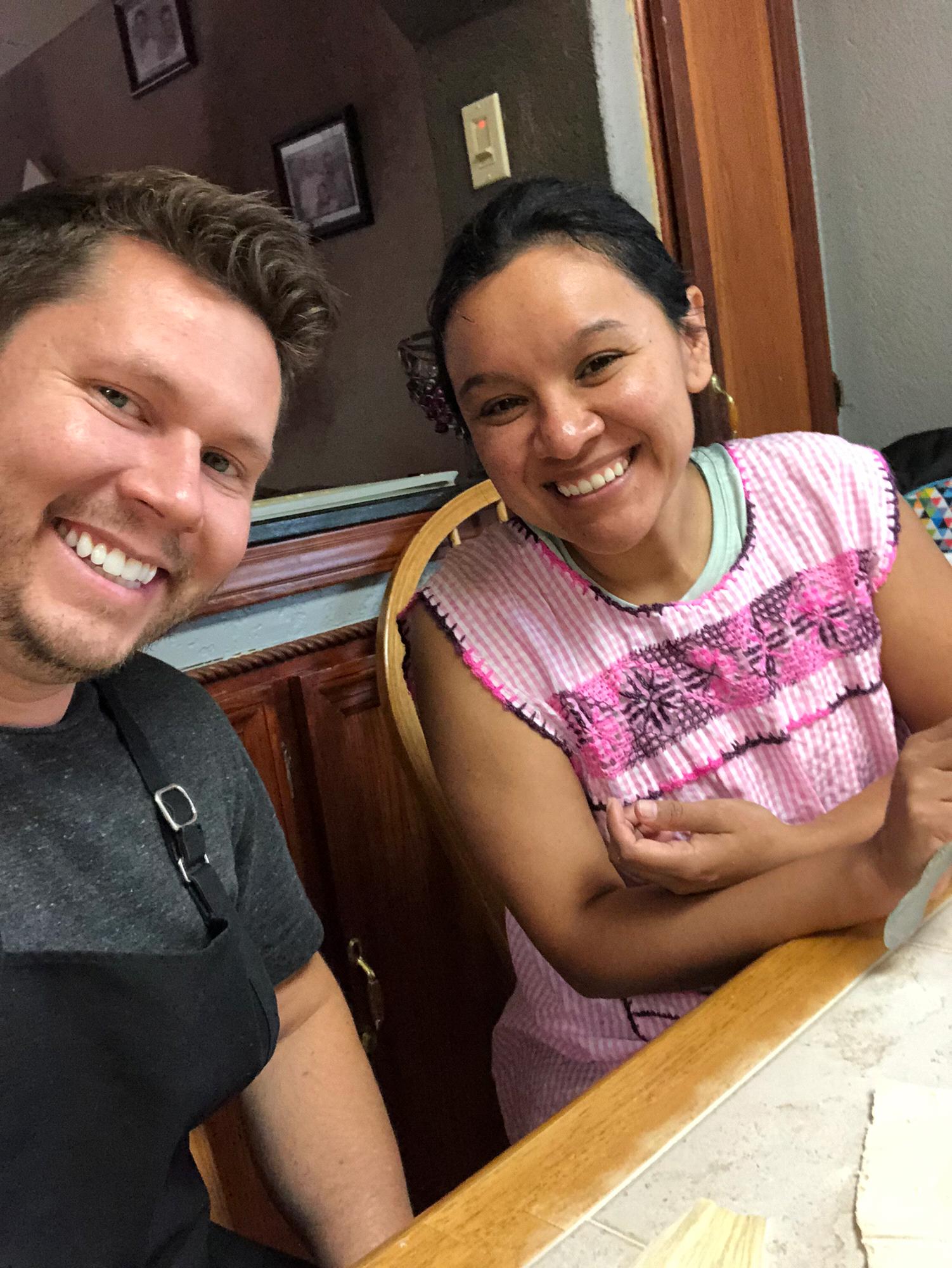 Making tamales together