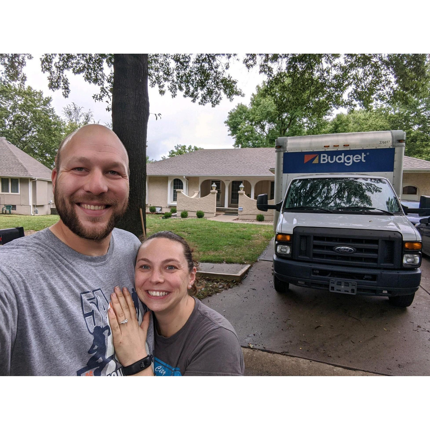 Moving Day into their first home together!