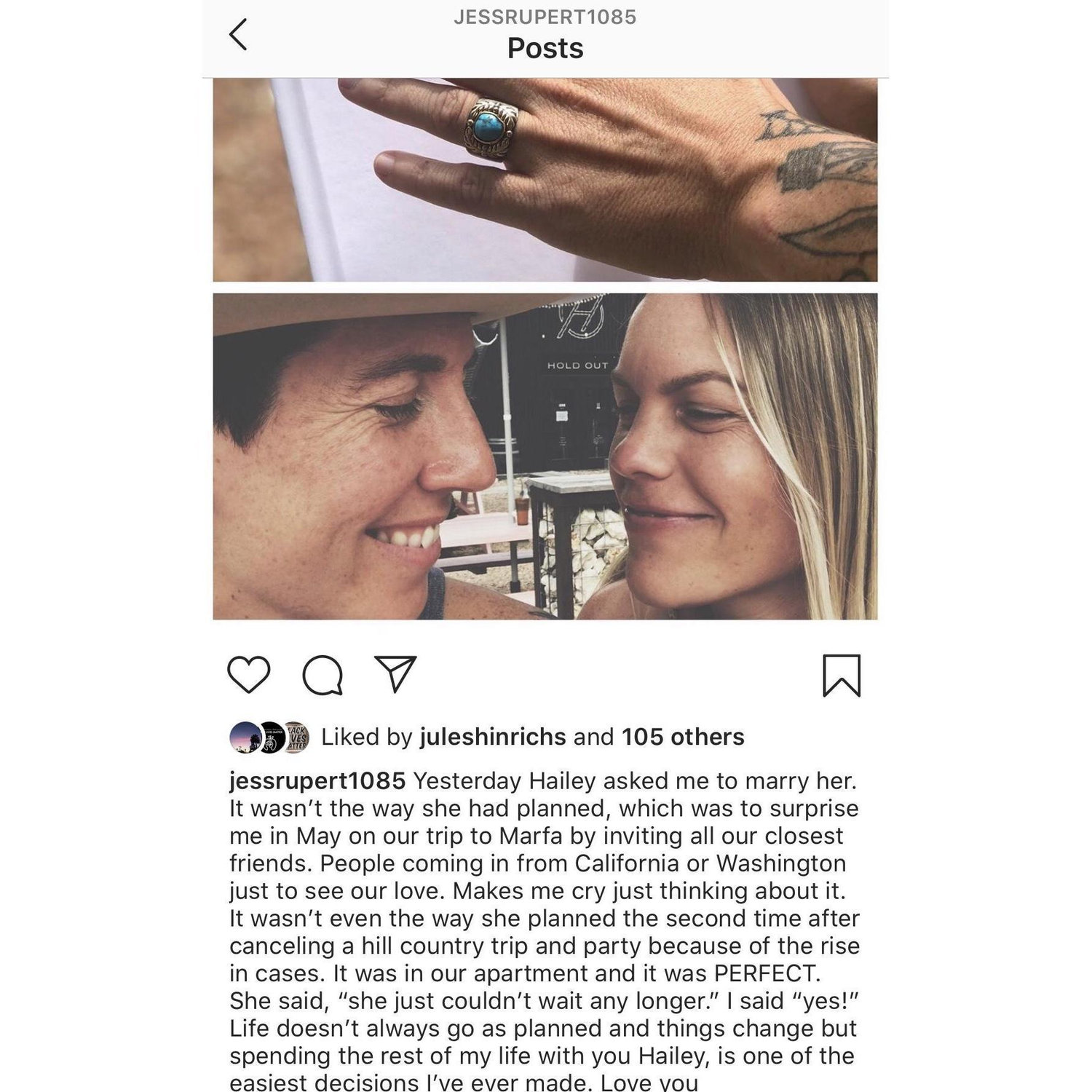 Jess' Engagement Announcement