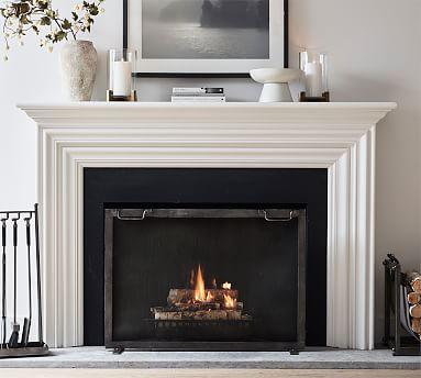 Industrial Fireplace Screen