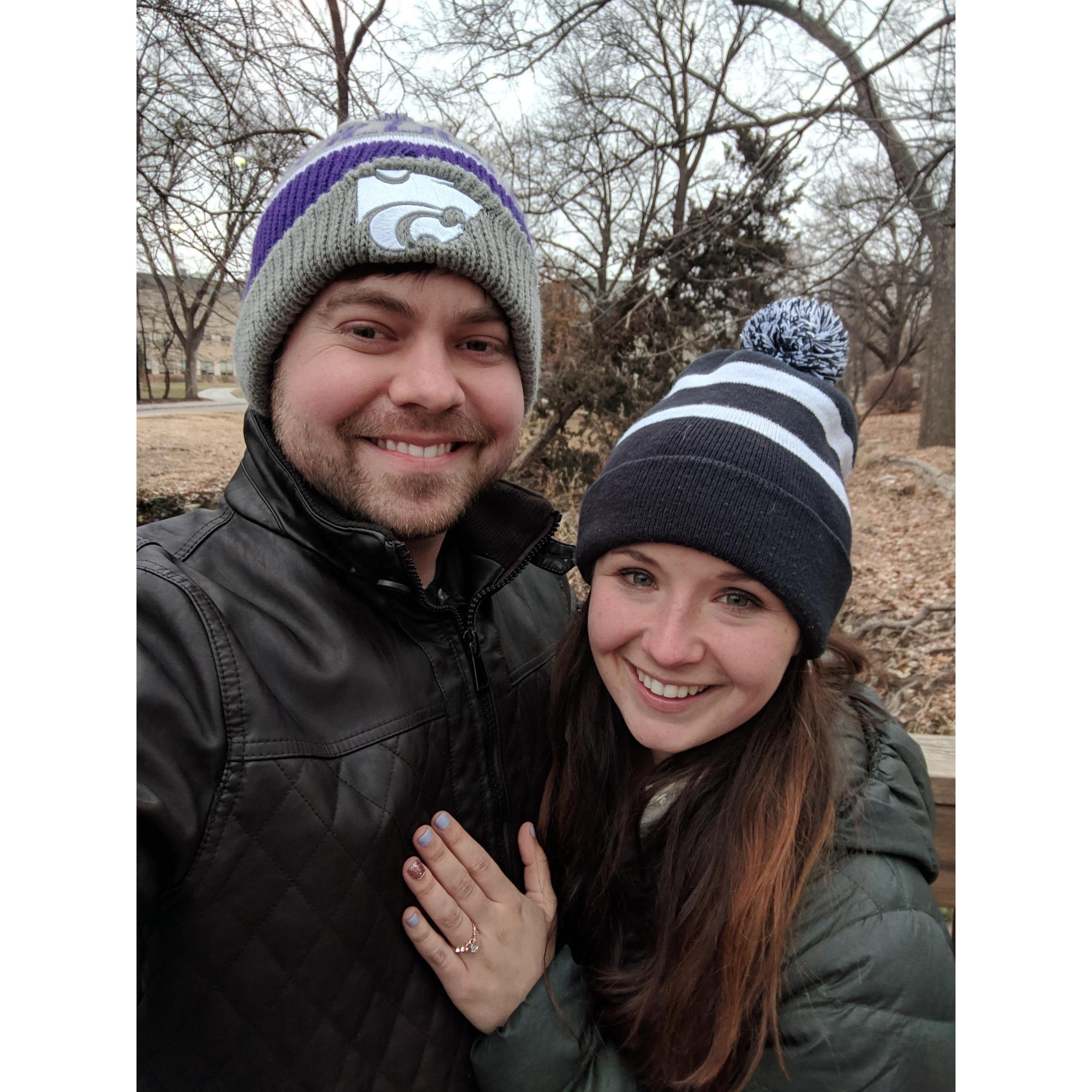 Tanner proposed, and Katie said yes!