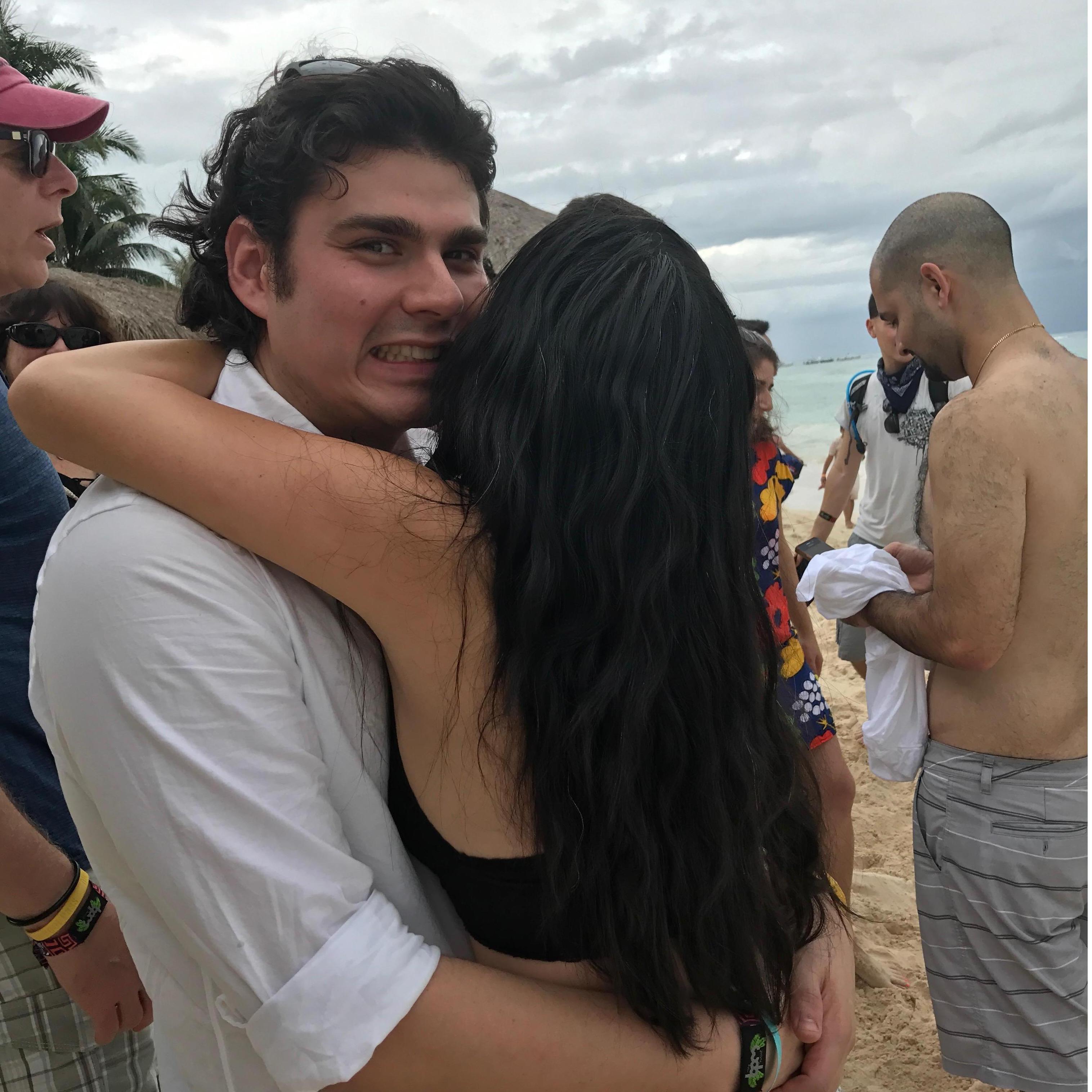 When Scott & Cindy got engaged on the beach of Playa Del Carmen January 7, 2017.