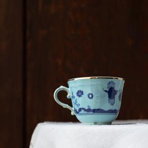 Oriente Italiano Antico Doccia Espresso Cup - Set of 2 - Iris & Bario