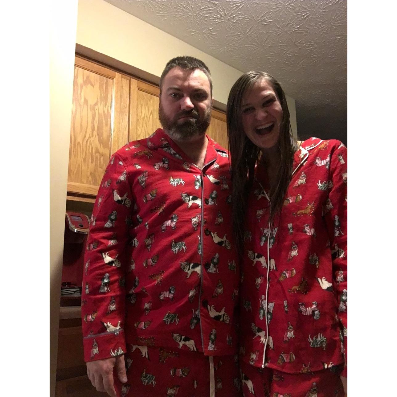 Our First Christmas (Neil LOVED his matching dog pajamas!!!)