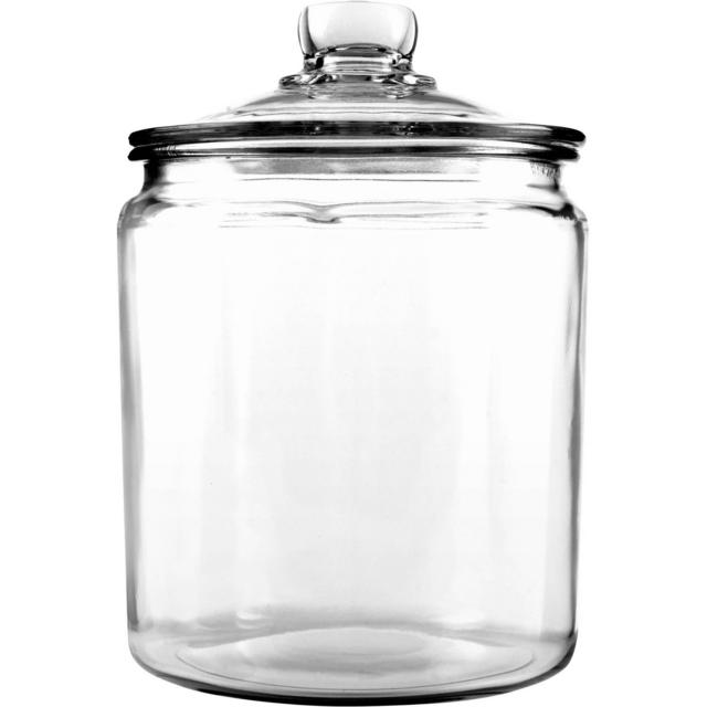 Anchor Hocking Glass 1/2 Gallon Glass Heritage Hill Jar with Lid, 2 Piece