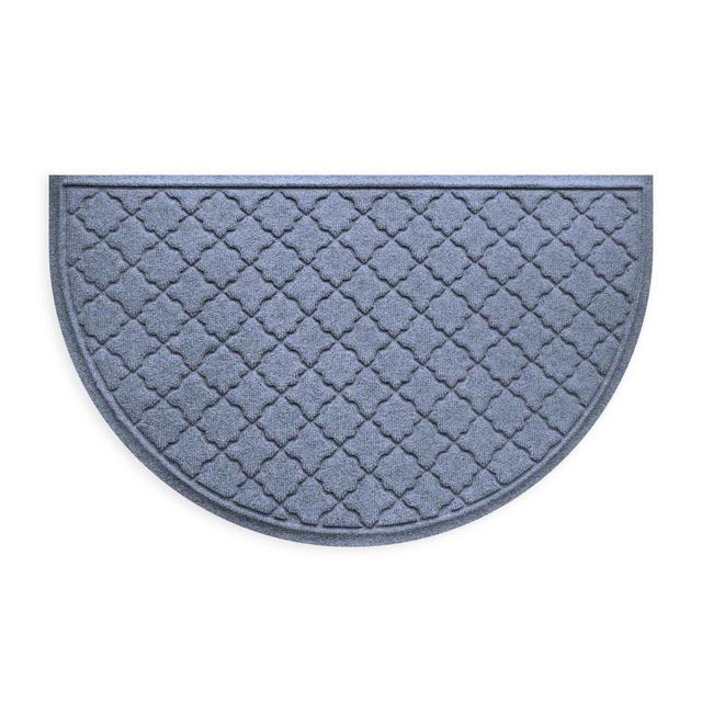 Weather Guard™ Cordova 24-Inch x 39-Inch Half Oval Door Mat in Bluestone