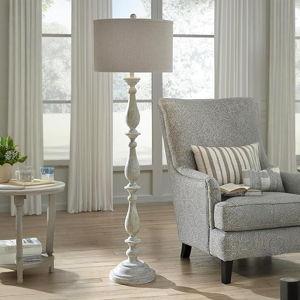 Signature Design by Ashley L235341 Vintage Casual Bernadate Poly Floor Lamp with Drum Shade, Taupe