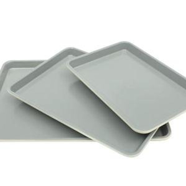 Sur La Table Kitchen Essentials Bake Sale 3-Piece Cookie Sheet Set – Nonstick Carbon Steel Baking Pans (13, 15, 18 Inch) – Grey Easy-Clean Oven Trays for Cookies, Roasting & More