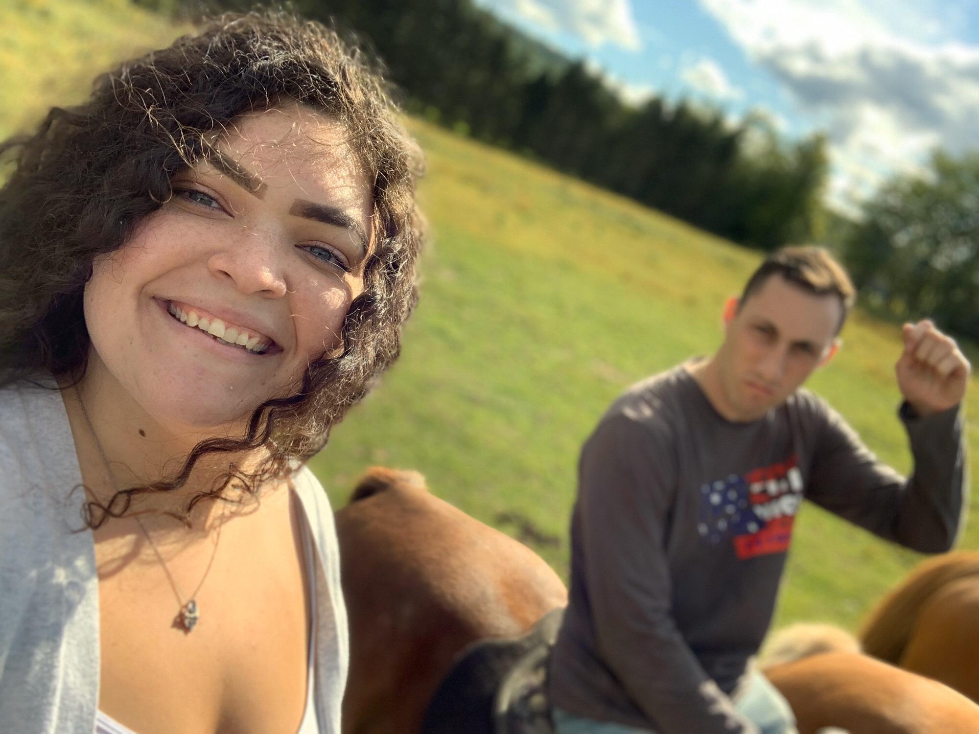 We went horseback riding right after our photo shoot