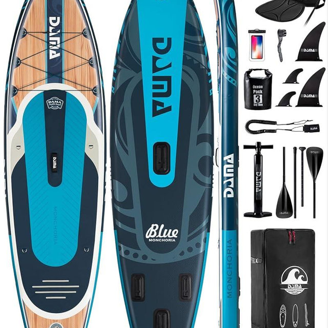 DAMA 11'*34"*6" Stand Up Paddle Board, Inflatable Paddle Board,Inflatable Paddle Boards for Adults w/a Wide, Smooth and Non Slip Deck, Versatile Styles, Suitable for Adults