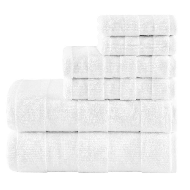Madison Park Signature Parker 6-Piece Bath Towel Set in White