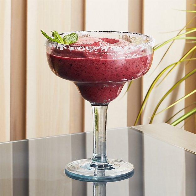 Vaso Grey Acrylic Margarita Glass