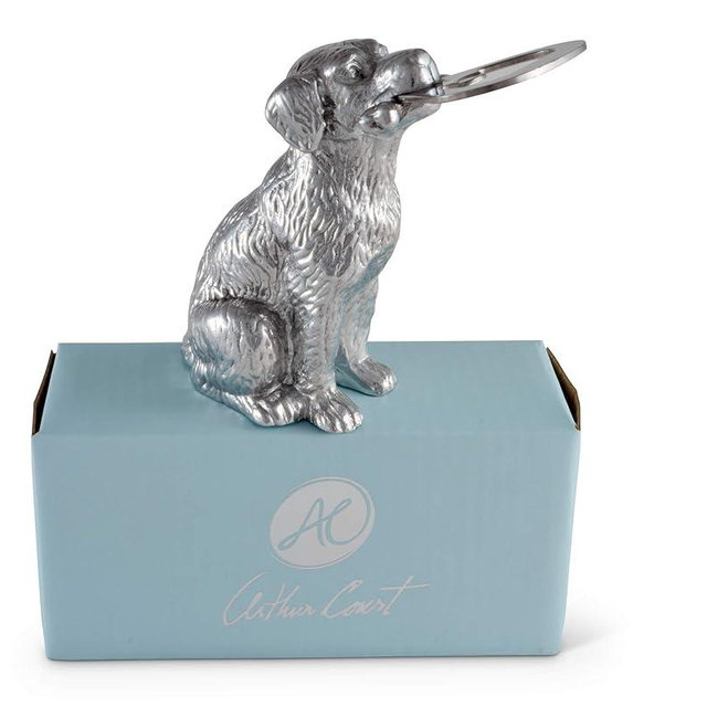 Arthur Court Aluminum Labrador Hunting Dog Bottle Opener, 4.5 Inches Tall, Intricate Detailing, Strong and Durable, Ideal Father's Day Gift for Dog Lovers and Hunters, Dog Bottle Opener