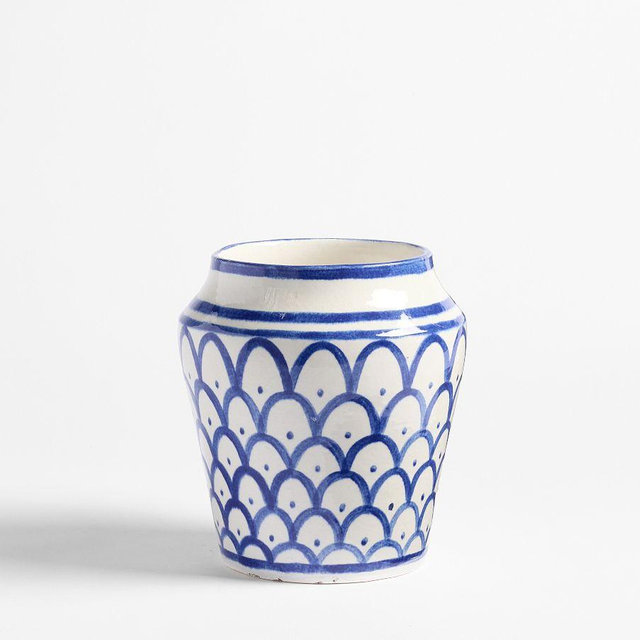 Mark D. Sikes Clementine Scalloped Cachepot, Medium