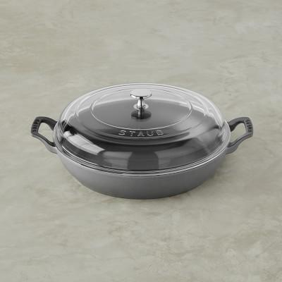 Grenadine Staub Enameled Cast Iron Everything Pan, 3 1/2-Qt.