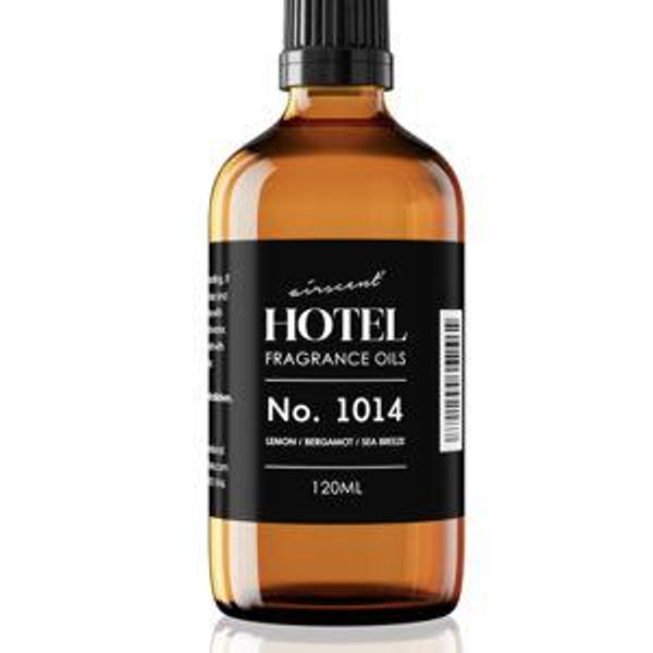 AirScent Hotel Diffuser Oil No. 1014 - The Iconic 5-Star Hotel Coastal Blend - Lemon Bergamot Sea Breeze - 120 mL Hotel Diffuser Oil for Ultrasonic and Waterless Diffusers and Crafting