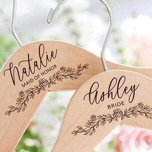 Wedding Hanger, Bride Hanger, Personalized Bridal Hangers, Wedding Dress Hanger