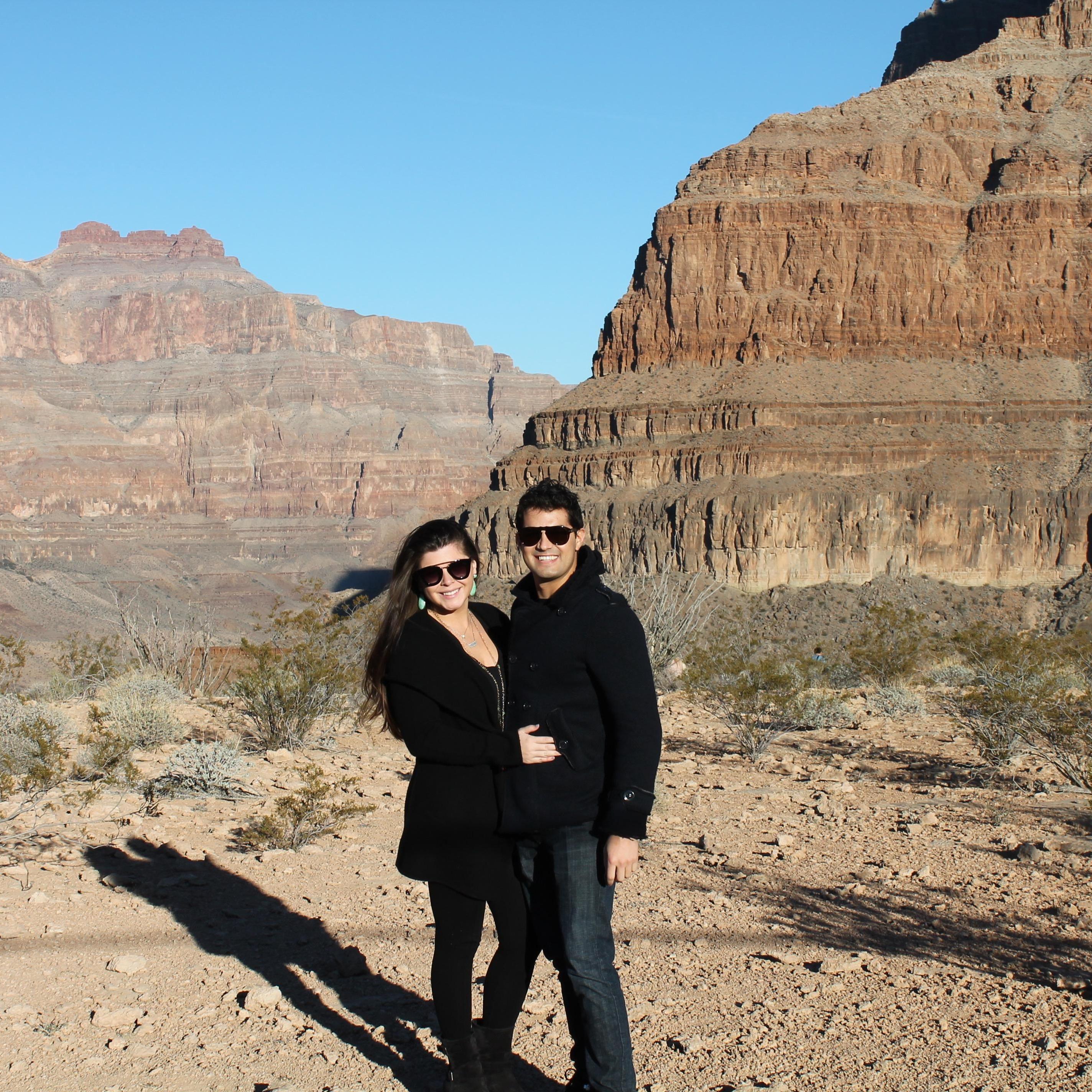Helicopter ride to the Grand Canyon and a picnic when we landed in the middle of it!