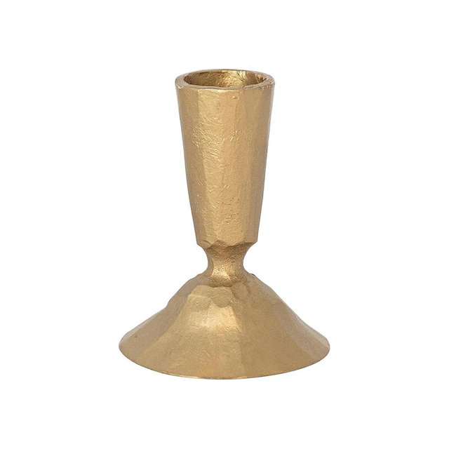 Creative Co-Op Antique Hand-Forged Cast Metal Taper Holder, Gold