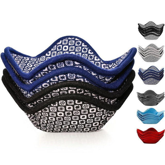 Sheff Microwave Bowl Cozy Holders Set of 4 - Durable and Reliable for Hot and Cold Plates and Dishes - Ideal Household Gift (2 Navy and 2 Black, 7 inch)