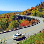 Drive along the Blue Ridge Parkway