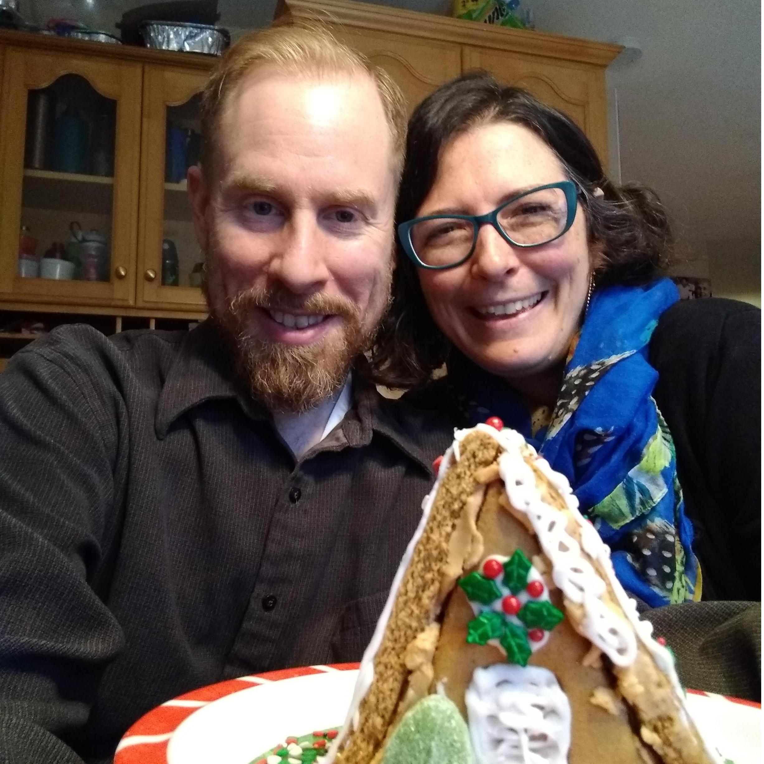 Our second home (after the stick house on the beach), made of graham crackers