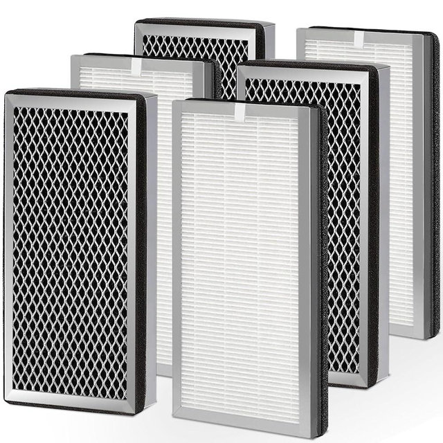 NXBHG 6 Pack 15 Replacement Filter for MA Air Puri-Fier Models 15, 3-in-1 Filter Contains Pre-Filter and Activated Carbon Filter, (6 Pack)