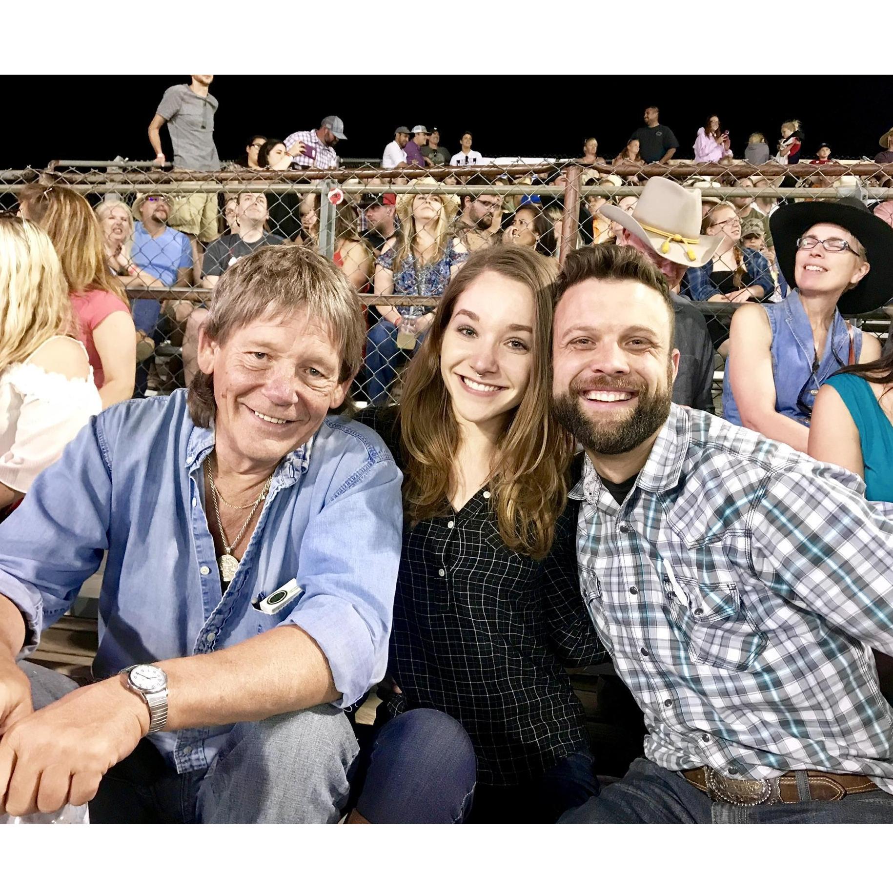 Reno Rodeo with Toni's dad, Philip