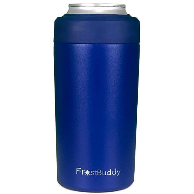Frost Buddy Universal 3 Sizes in 1 - Can Cooler - Insulated Can Cooler for 12 oz Regular or Slim Cans & Bottles - Perfect Can Cooler for All of Your Drinking Needs (Royal Blue)