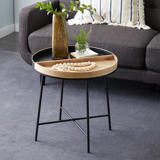 Two Toned Half and Half Accent Table