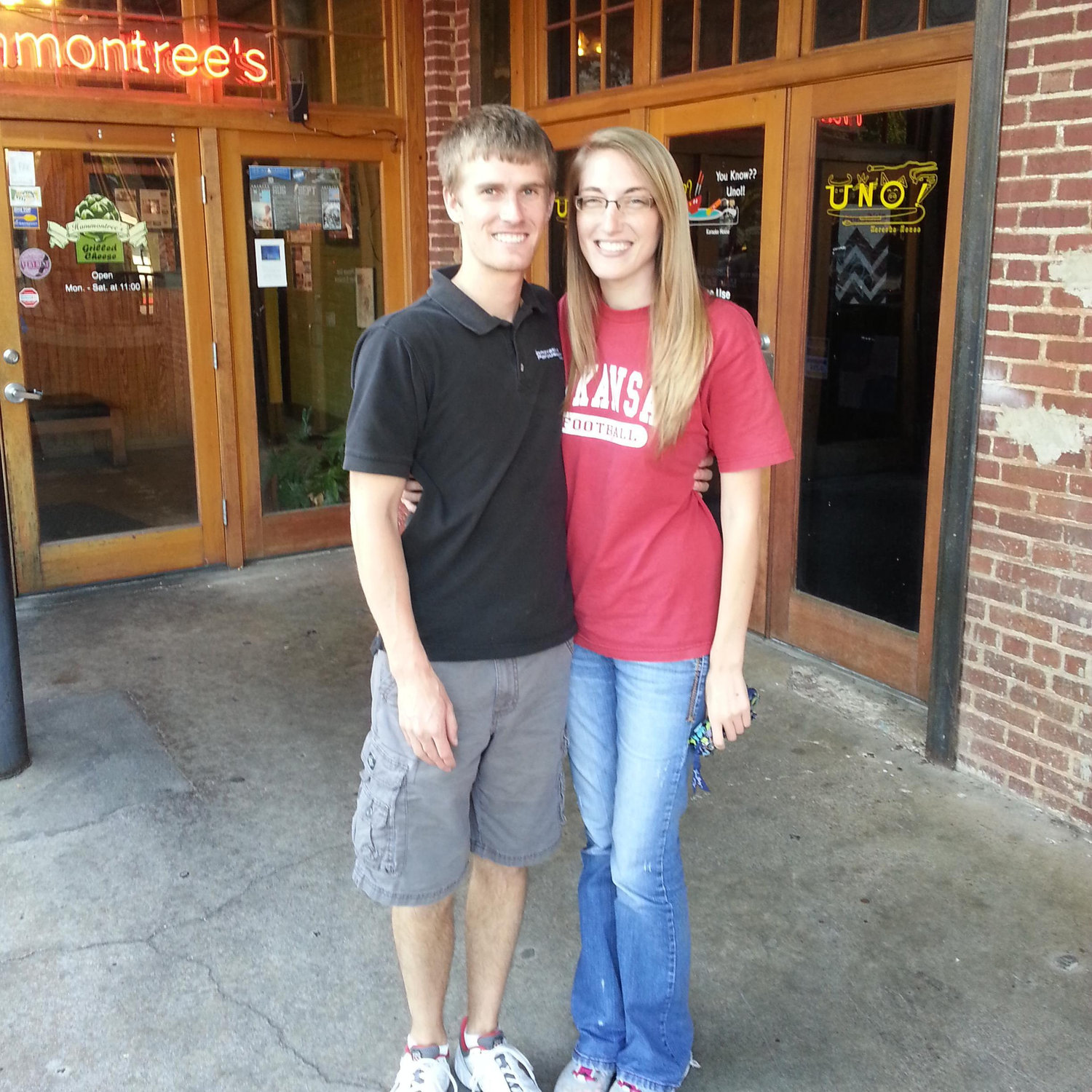 We had our 1st date at Hammontree's in Fayetteville, Arkansas.