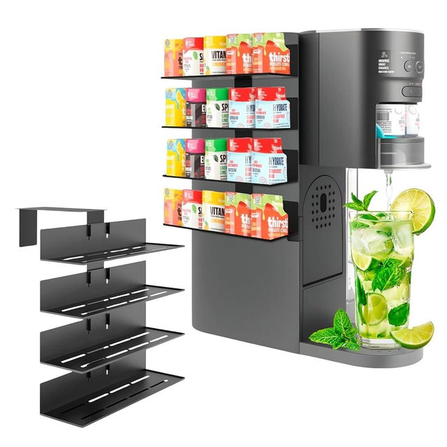 Flavor Pods Holder for Ninja Thirsti WC1001 Soda Maker, 20-Capacity Storage Rack for Ninja thirsty flavor pods, Compact & Durable Shelf for Ninja Thirsties Drink System Soda Machine (Shelf Only)
