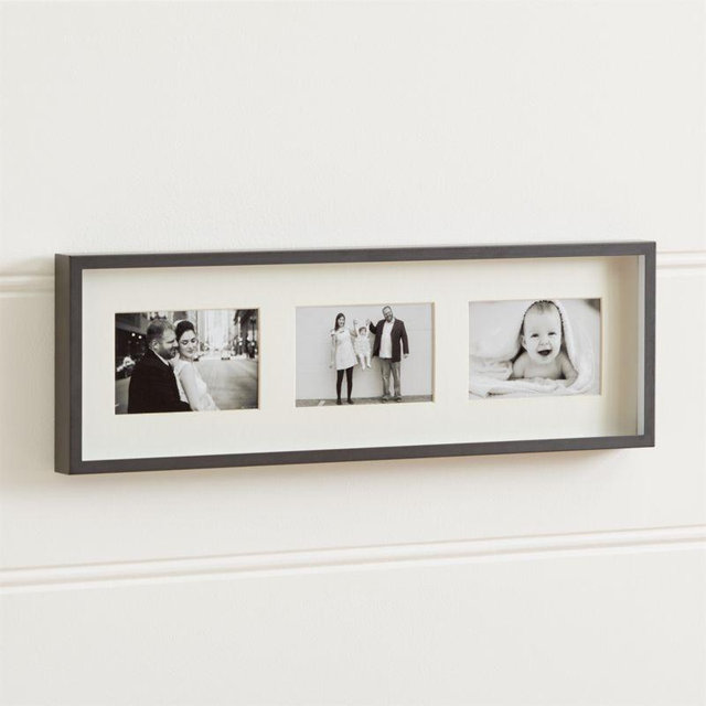 Brushed Silver Triple 4x6 Wall Frame